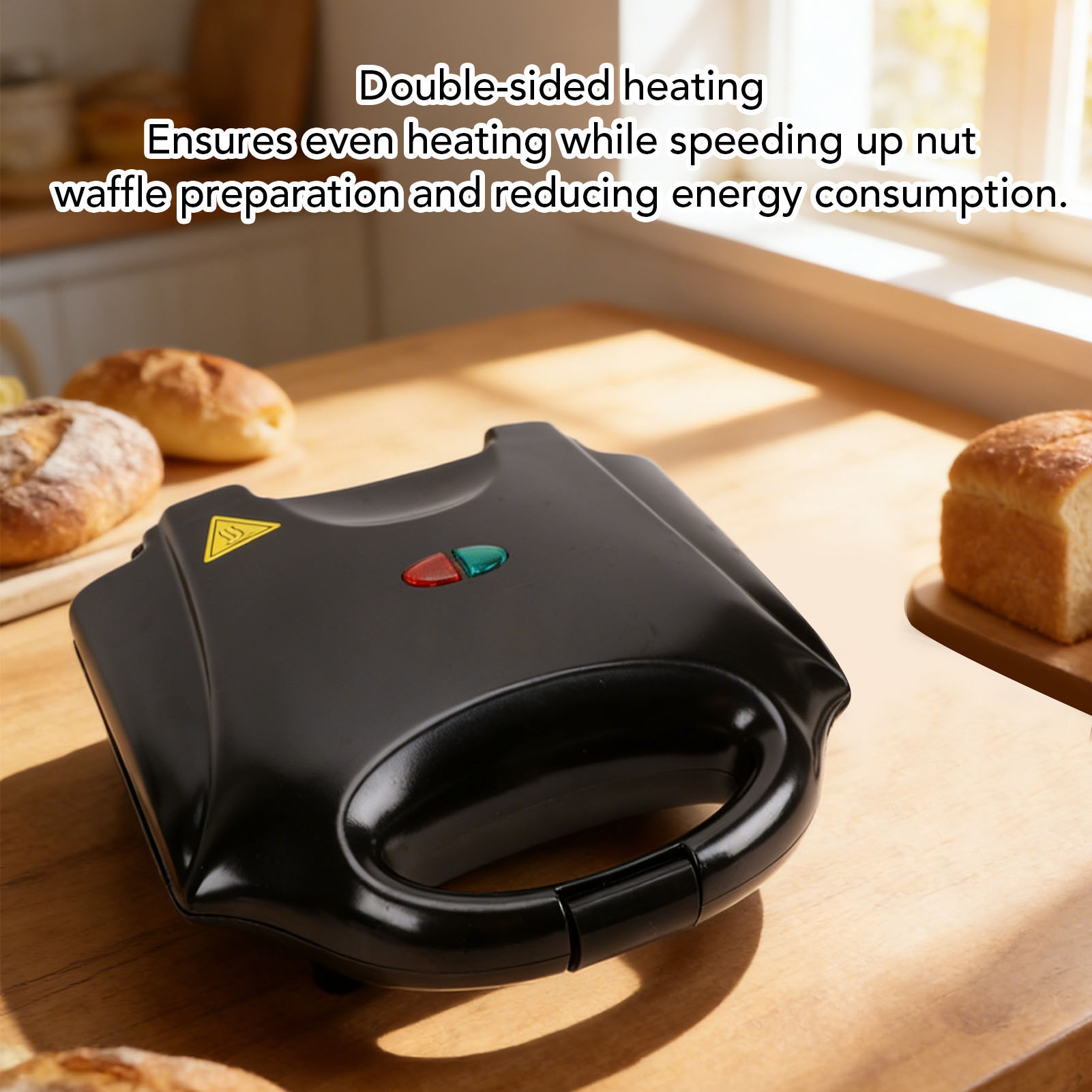 Walnut  Maker 750W 12 Capacity - đánh giá và giá Mini Waffle Maker Machine