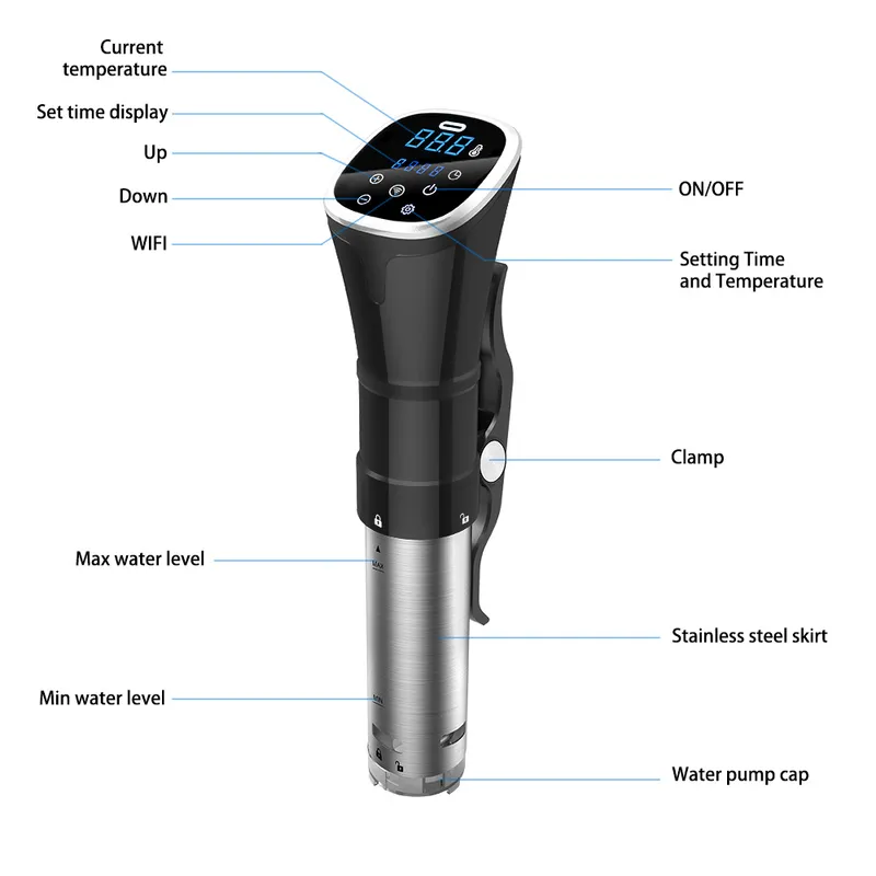 IPX7 Waterproof Sous Vide Cook - đánh giá và giá Digital Sous Vide Precision Cooker