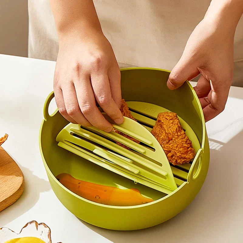 Round Air Fryer Liners Square  - đánh giá và giá Air Fryer Silicone Pot Liner